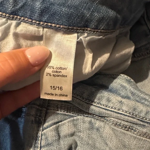 Blue Women's Pearl Detail Capri - Picture 4 of 10